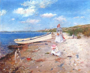 Ein sonniger Tag in der Shinnecock-Bucht
